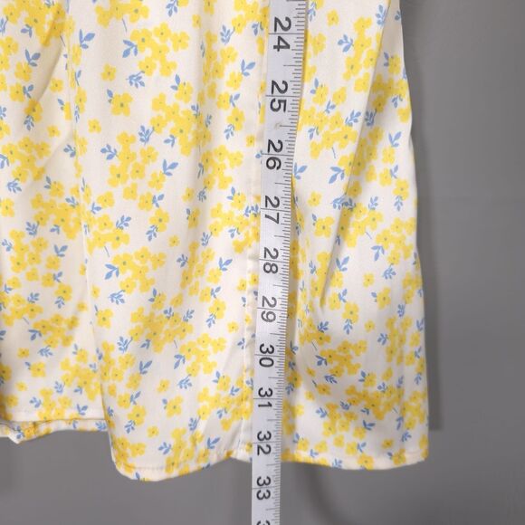 For Love and Lemons Daffodil Victoria’s Secret Mini Dress MEDIUM Yellow‎ Floral - Picture 7 of 16